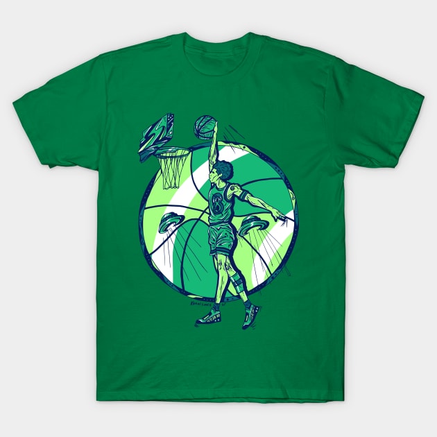 Ngreen Legendary Baller Number 8 T-Shirt by kenallouis